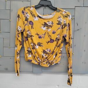 Floral Yellow Women's Top